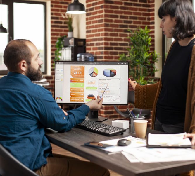 woman-listening-businessman-office-copy